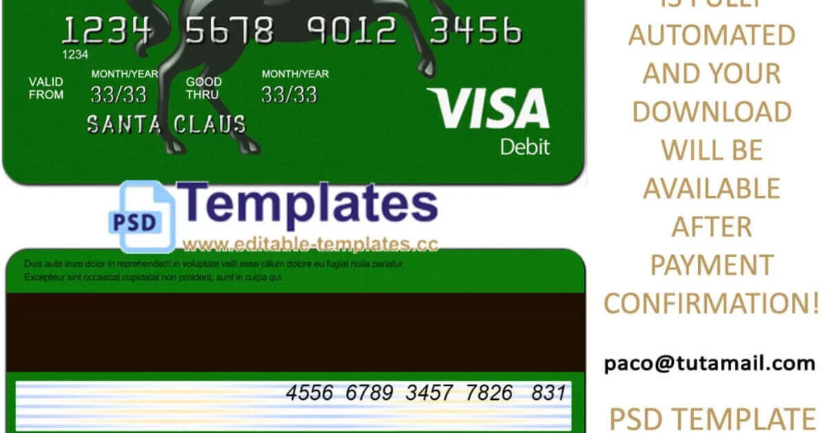 Lloyds Credit Card Template Editable Templates