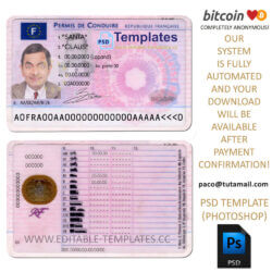 permis de conduire,france driver license template,editable in photoshop.psd fake template,pay by bitcoin,paypal or card