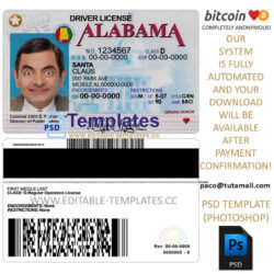 alabama template,editable in photoshop.psd fake template,pay by bitcoin,paypal or card