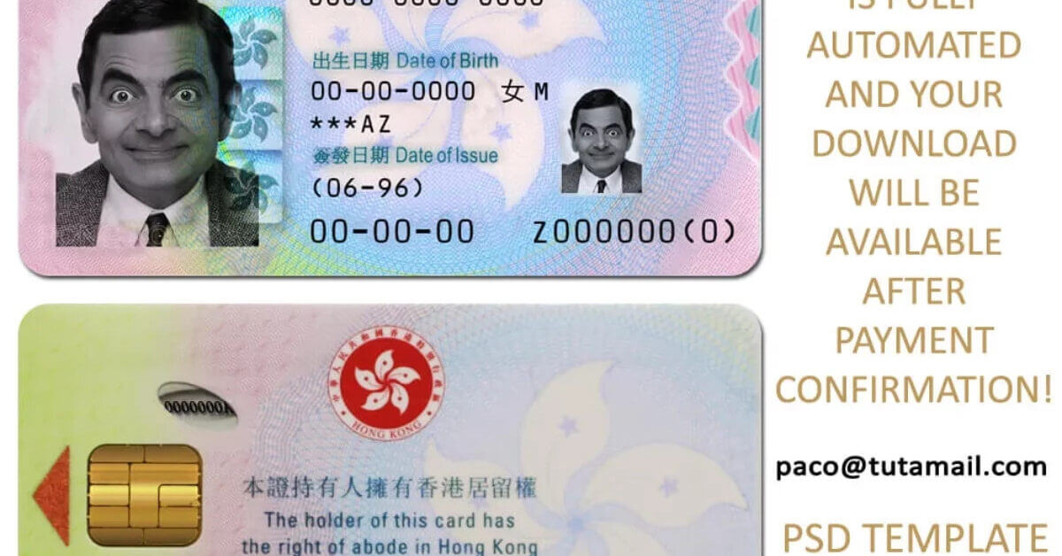 Hong Kong Fake Id Generator