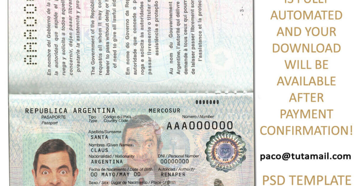 Fake Argentina Id
