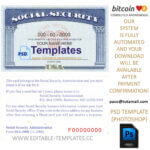 sus ssn template, editable in  photoshop. psd fake template, pay by bitcoin, paypal or card