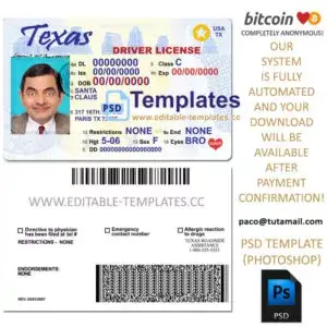 texas-usa-us-driving-licence-dl-id-bill-passport-editable-template