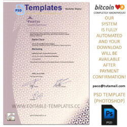 diploma fontys template,editable in photoshop.psd fake template,pay by bitcoin,paypal or card