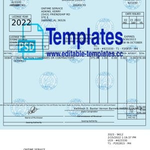 Alabama Business License